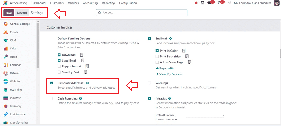 How to Include Invoice & Delivery Address Inside Customer Invoices in Odoo 17-cybrosys