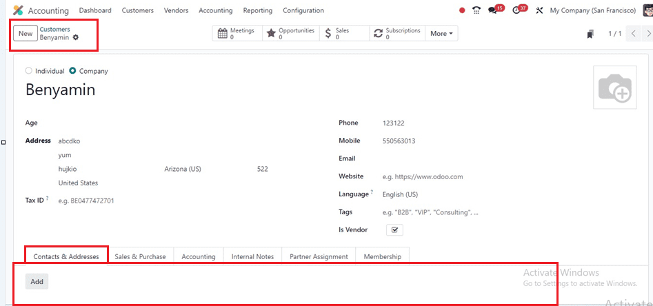 How to Include Invoice & Delivery Address Inside Customer Invoices in Odoo 17-cybrosys