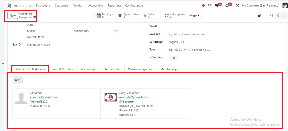 How to Include Invoice & Delivery Address Inside Customer Invoices in Odoo 17-cybrosys