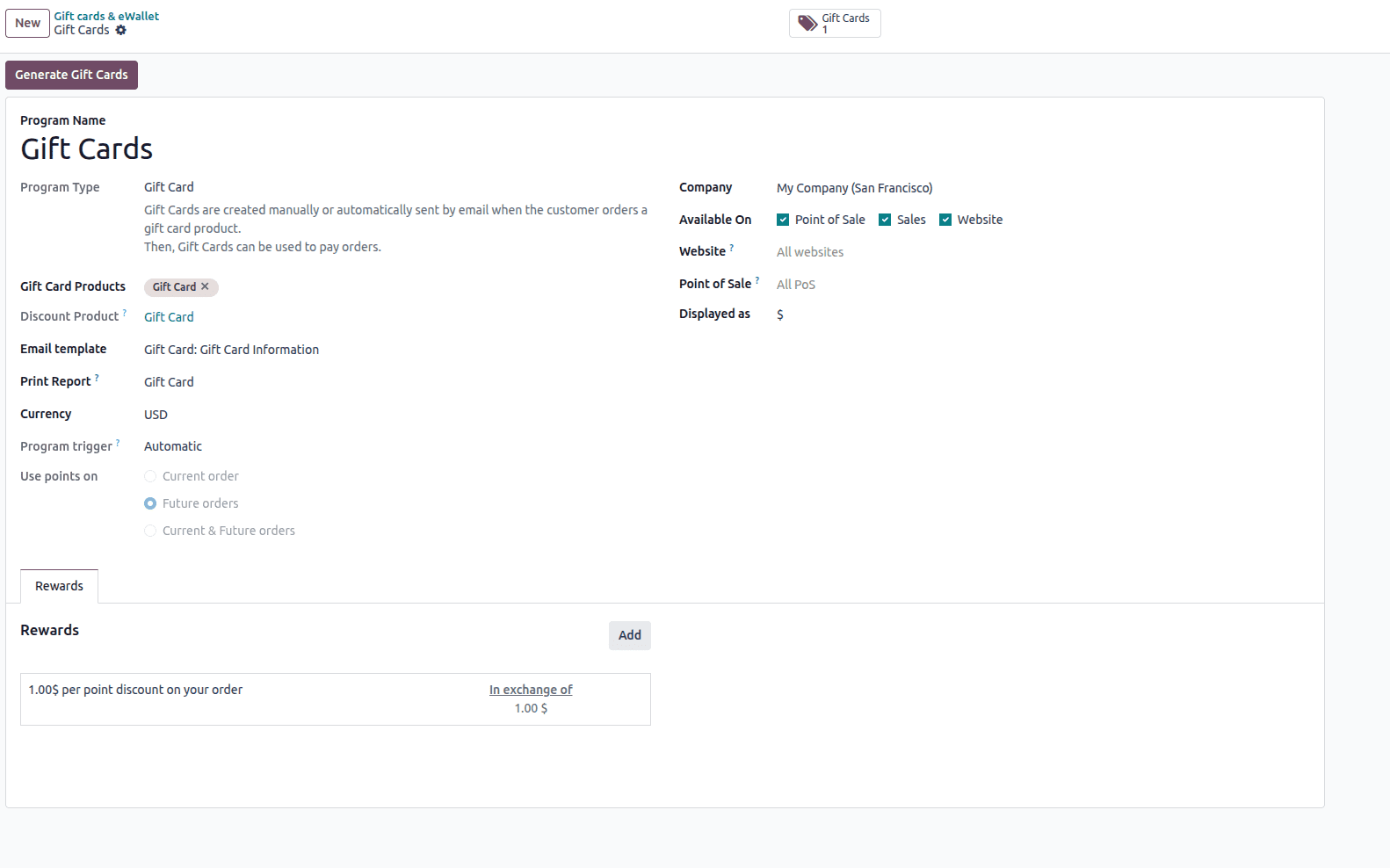 How to Increase Sales Using Gift Cards and Loyalty Programs in Odoo 18