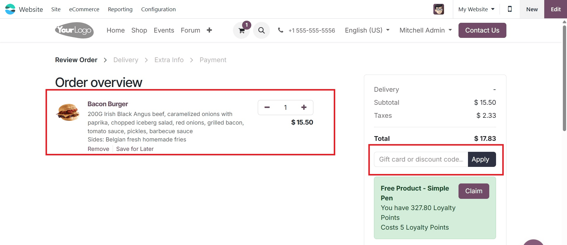 How to Increase Sales with Gift Cards, Loyalty Cards & Promotions on Odoo 18 Website-cybrosys
