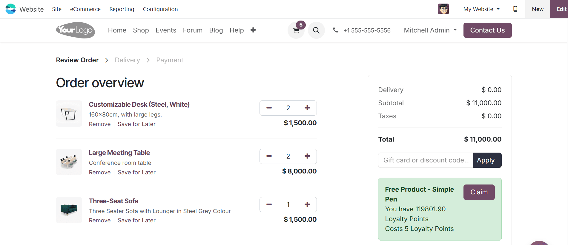 How to Increase Sales with Gift Cards, Loyalty Cards & Promotions on Odoo 18 Website-cybrosys