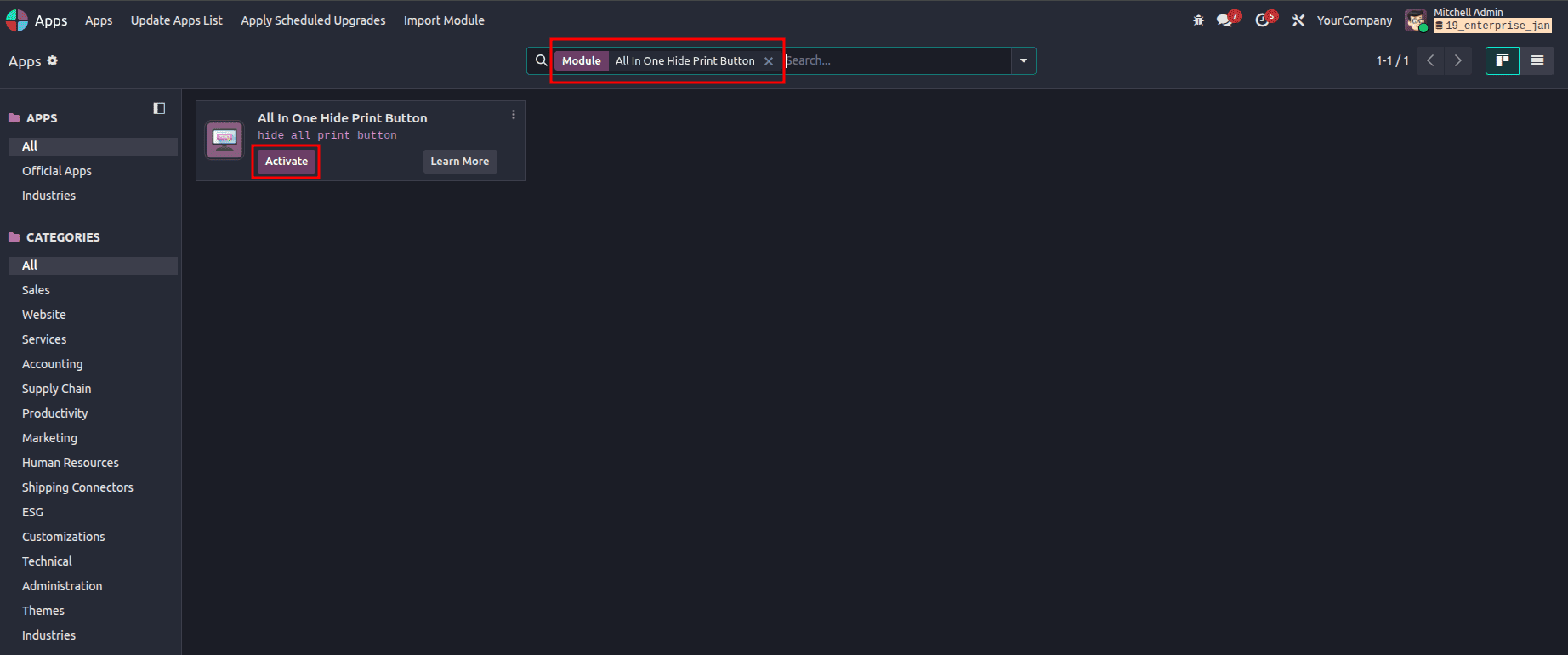 How to Install a Custom Module in Odoo 19-cybrosys
