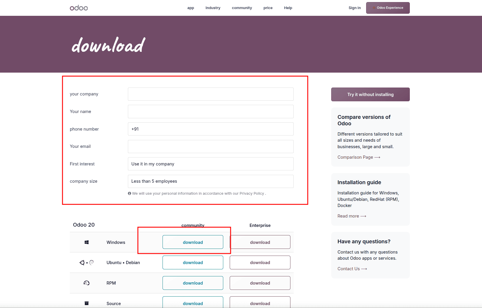 How to Install Odoo 20 on Windows Server-cybrosys