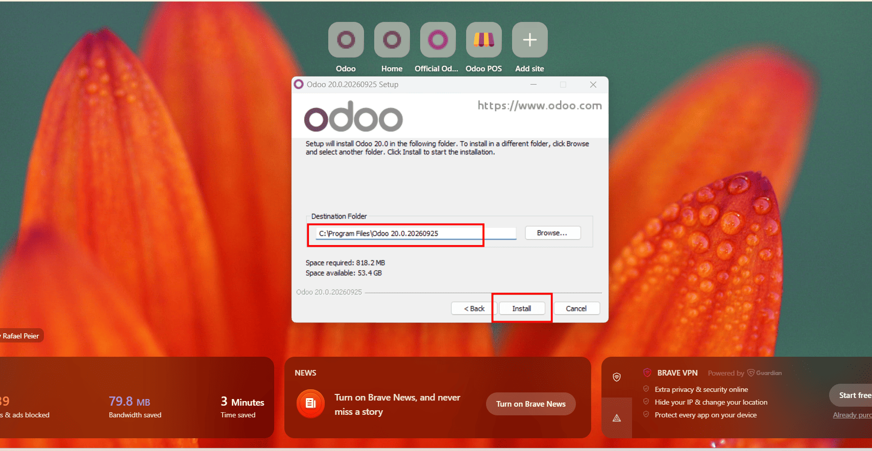 How to Install Odoo 20 on Windows Server-cybrosys