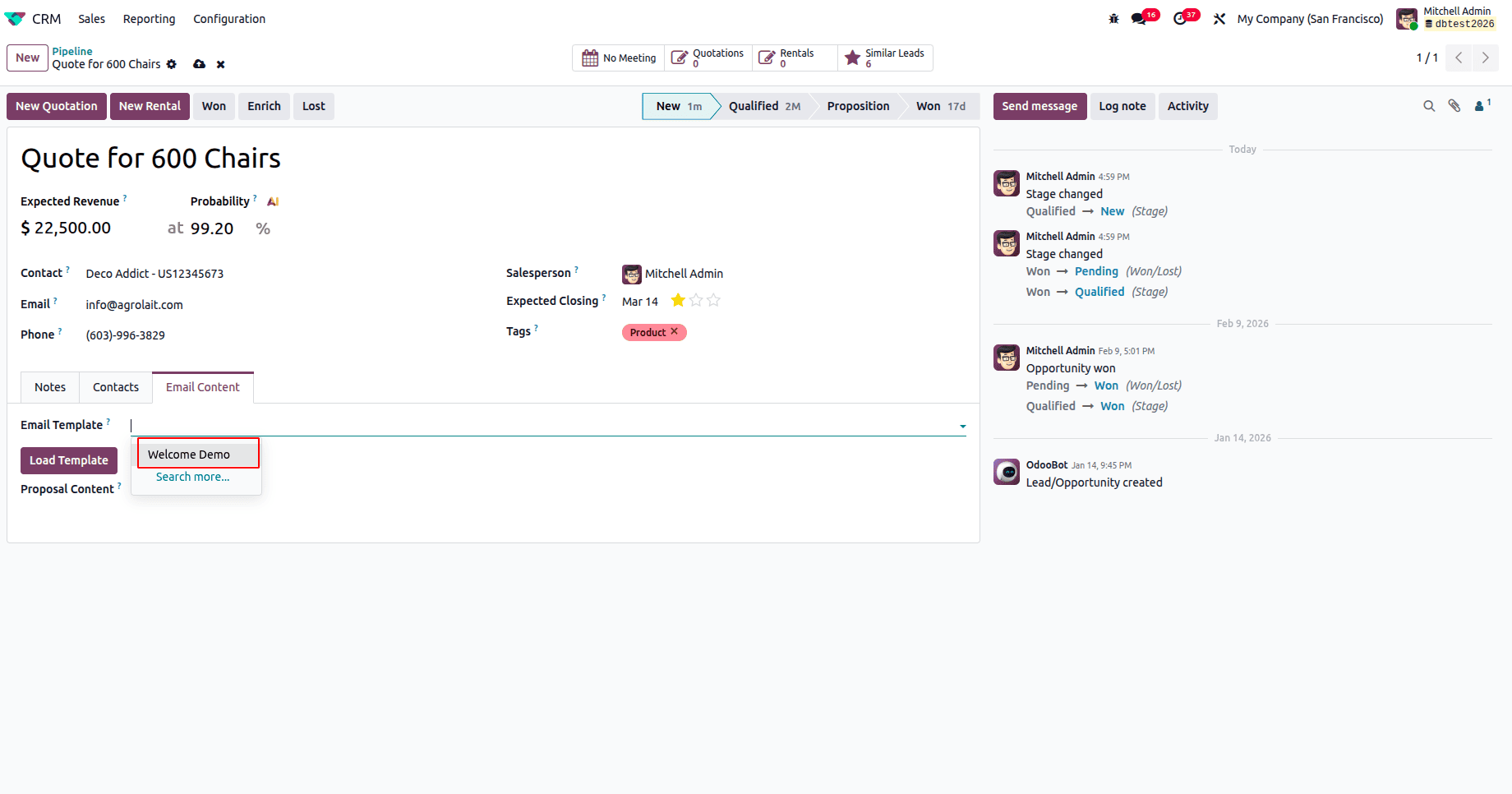 How to Instantly Render and Load an Email Template into an HTML Field in Odoo 19-cybrosys