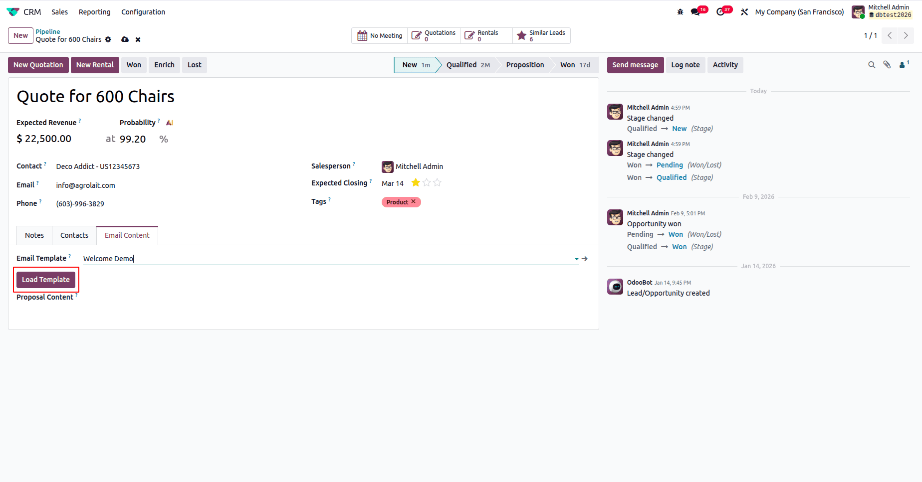 How to Instantly Render and Load an Email Template into an HTML Field in Odoo 19-cybrosys
