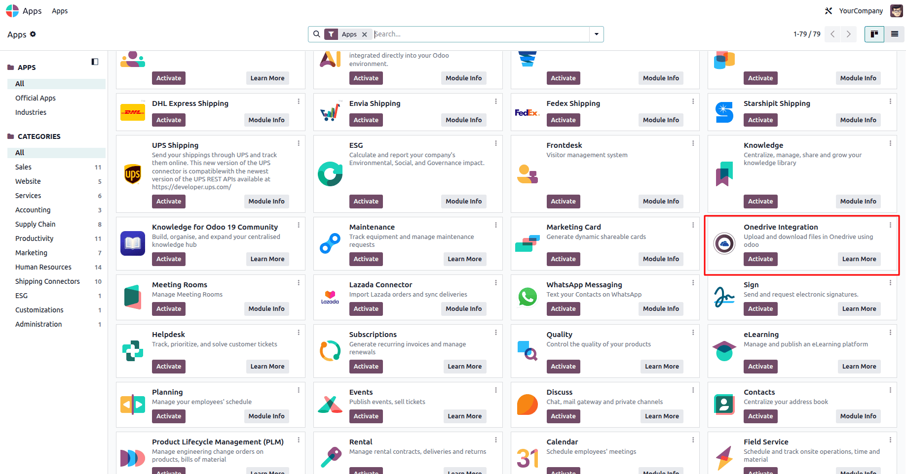 How to Integrate Microsoft OneDrive in Odoo 19-cybrosys