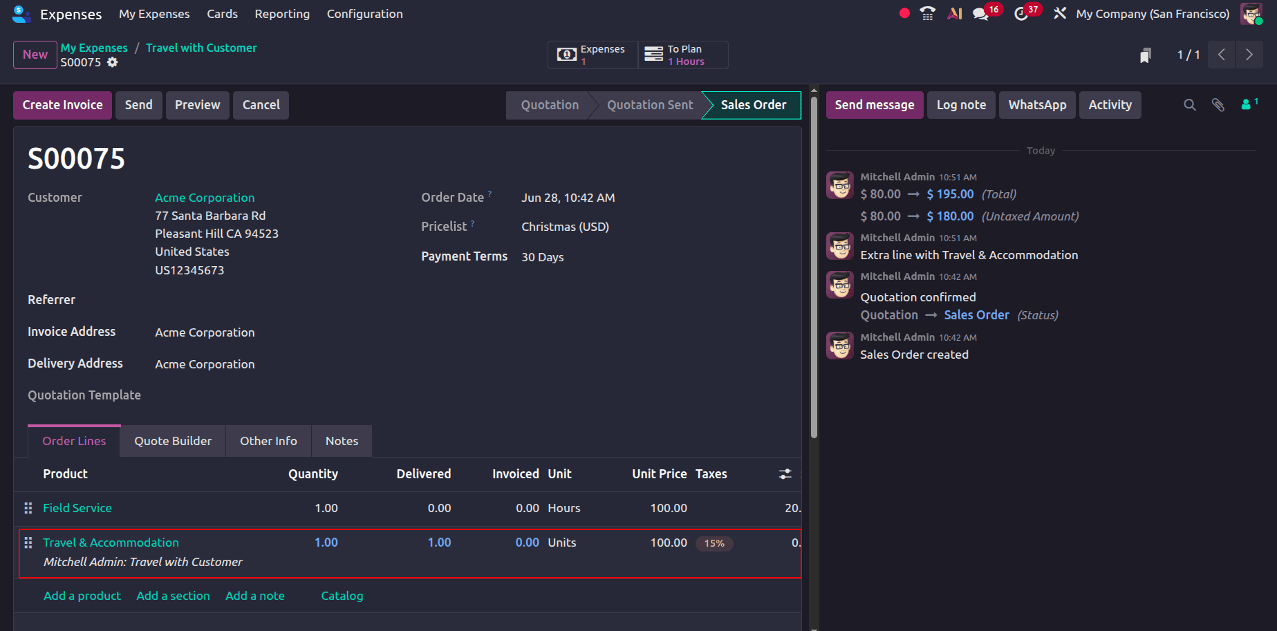 How to Invoice Customers for Expenses in Odoo 19-cybrosys