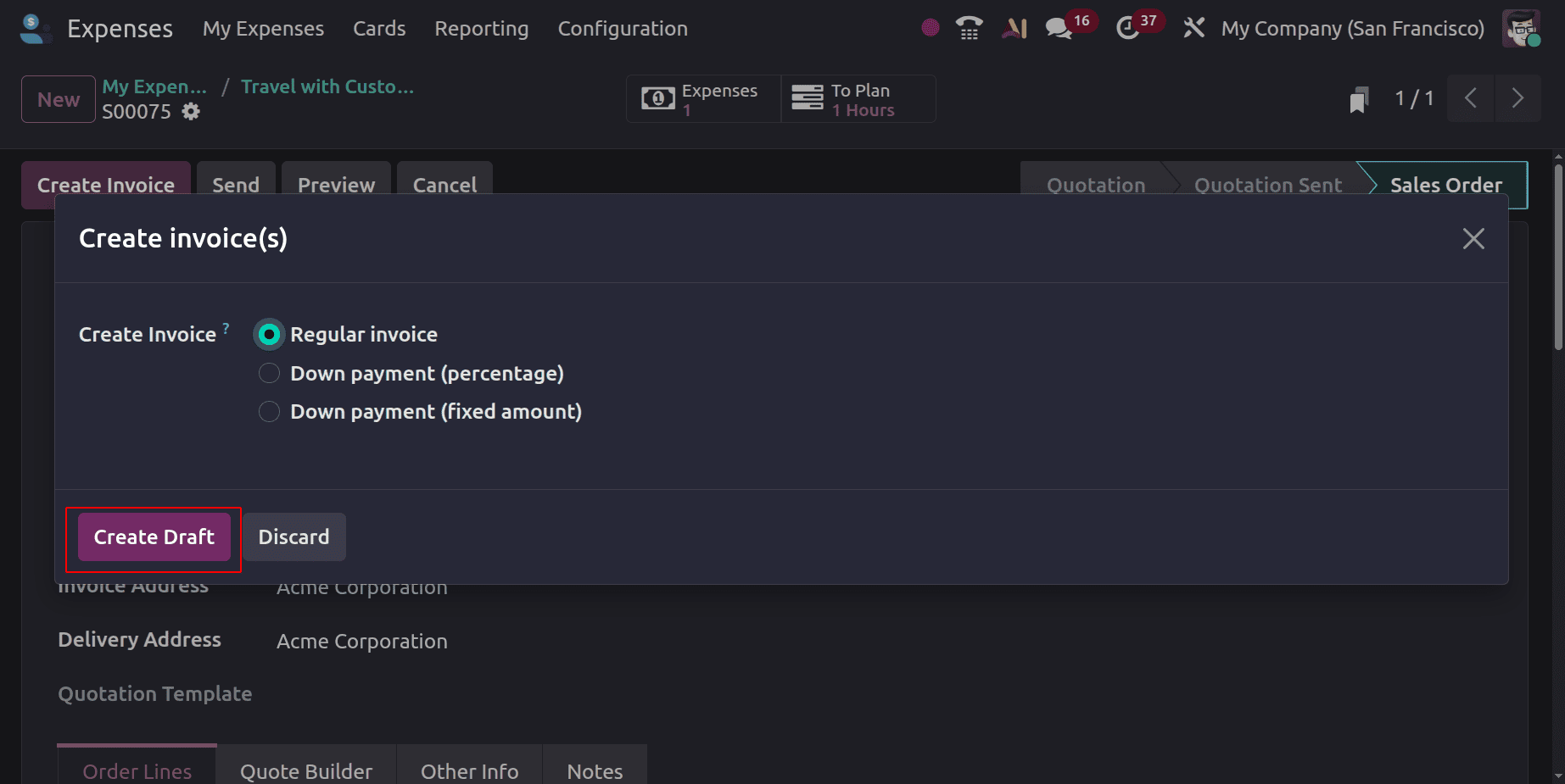 How to Invoice Customers for Expenses in Odoo 19-cybrosys