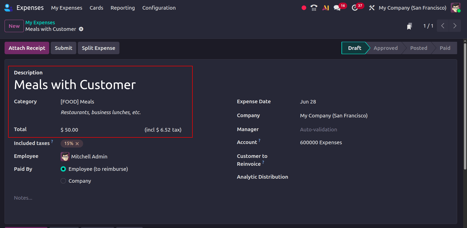 How to Invoice Customers for Expenses in Odoo 19-cybrosys