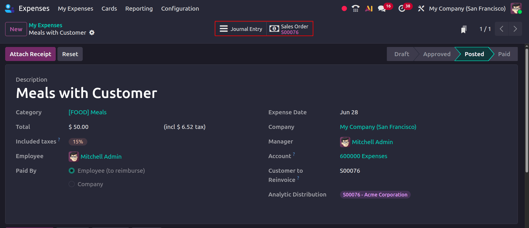 How to Invoice Customers for Expenses in Odoo 19-cybrosys