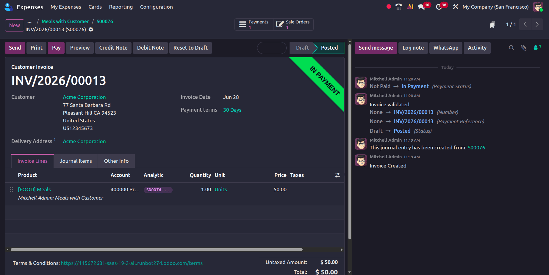 How to Invoice Customers for Expenses in Odoo 19-cybrosys