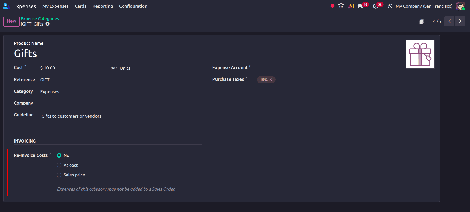How to Invoice Customers for Expenses in Odoo 19-cybrosys