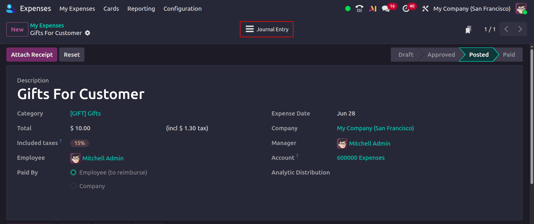How to Invoice Customers for Expenses in Odoo 19-cybrosys