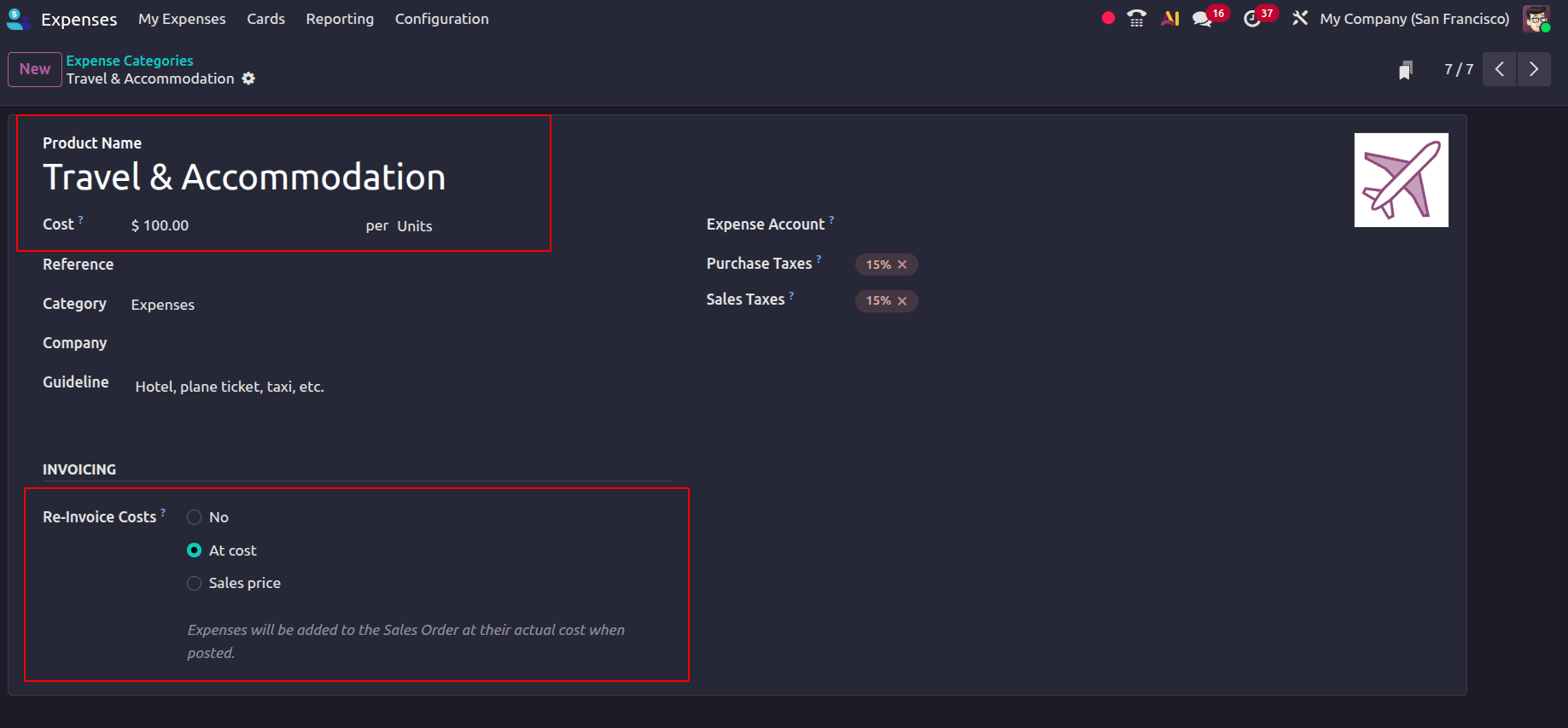 How to Invoice Customers for Expenses in Odoo 19-cybrosys