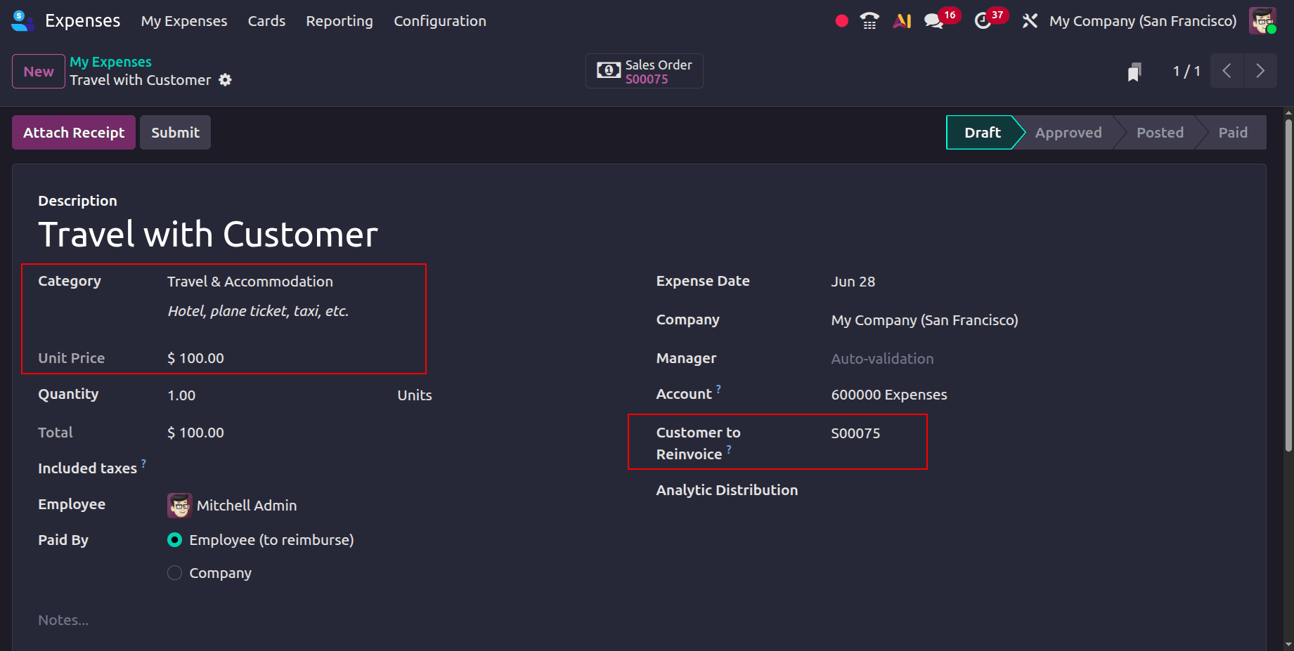 How to Invoice Customers for Expenses in Odoo 19-cybrosys