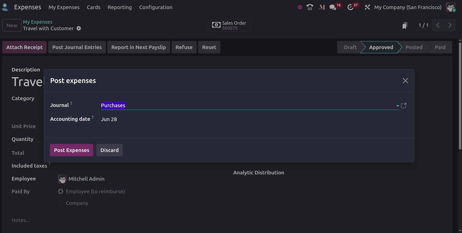 How to Invoice Customers for Expenses in Odoo 19-cybrosys