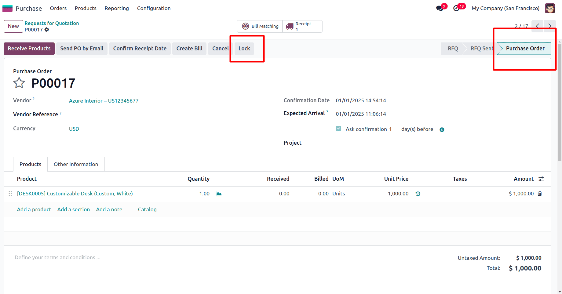 How to Lock Confirmed Purchase Orders Against Edits in Odoo 18-cybrosys