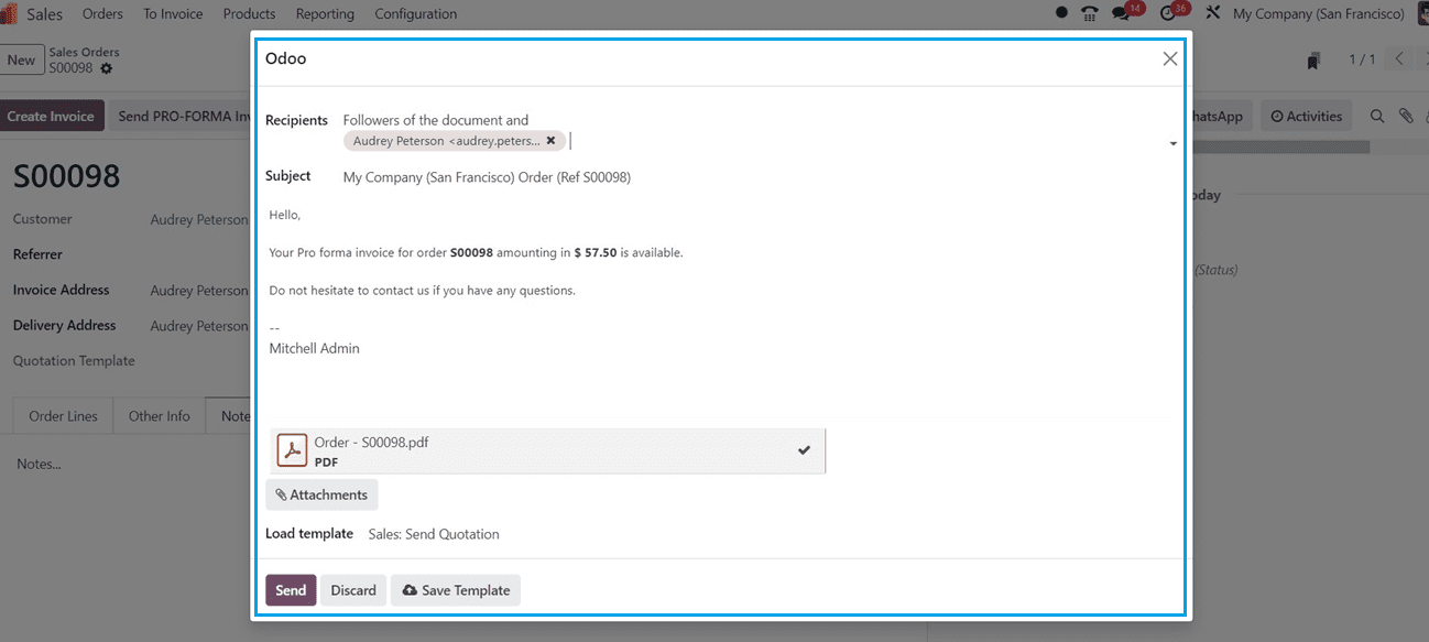 How to Make Down Payments in Odoo 17 Sales-cybrosys