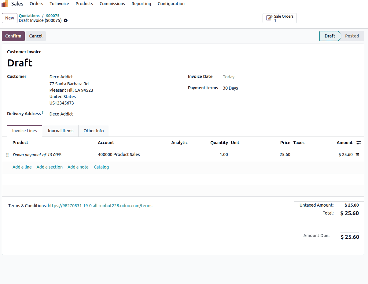 How to Make Down Payments in Odoo 19 Sales-cybrosys