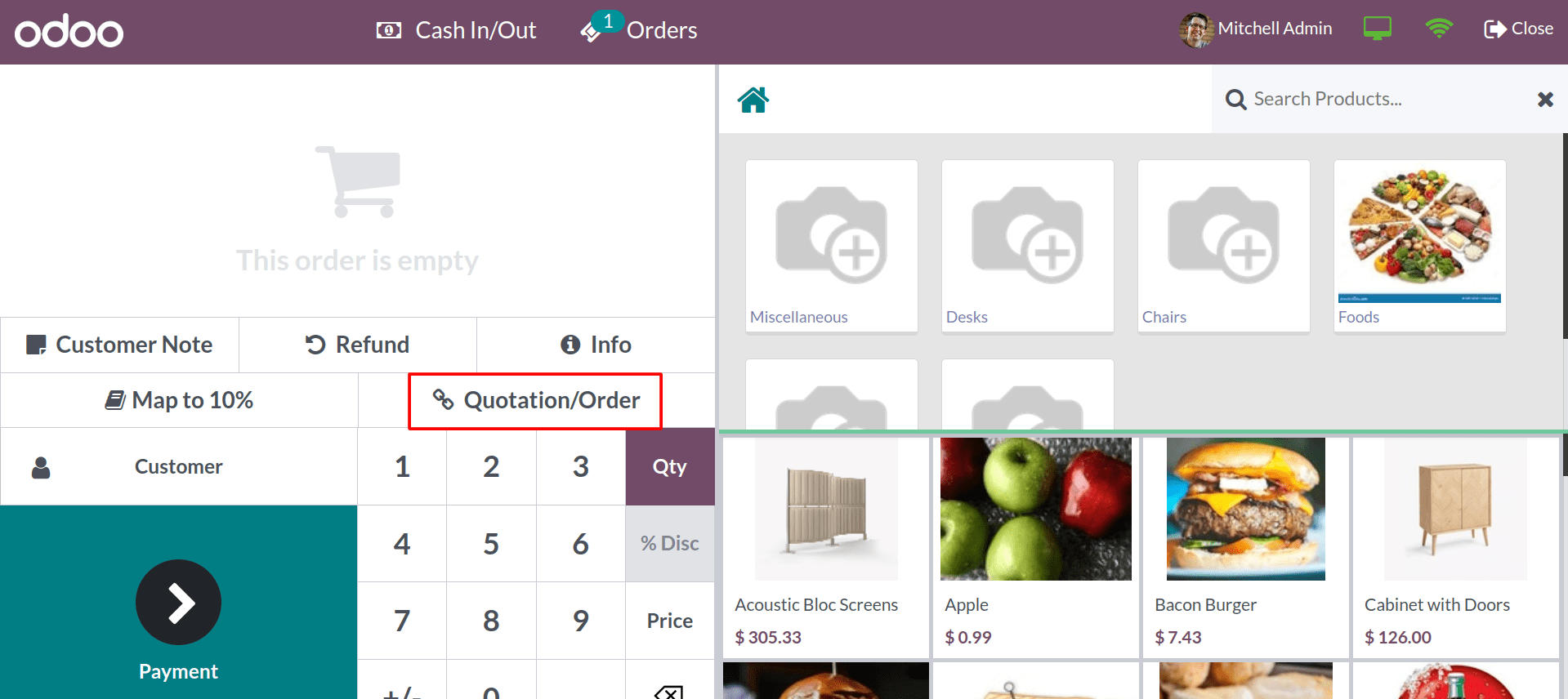 How to Make Down Payments with Odoo 16 POS App-cybrosys