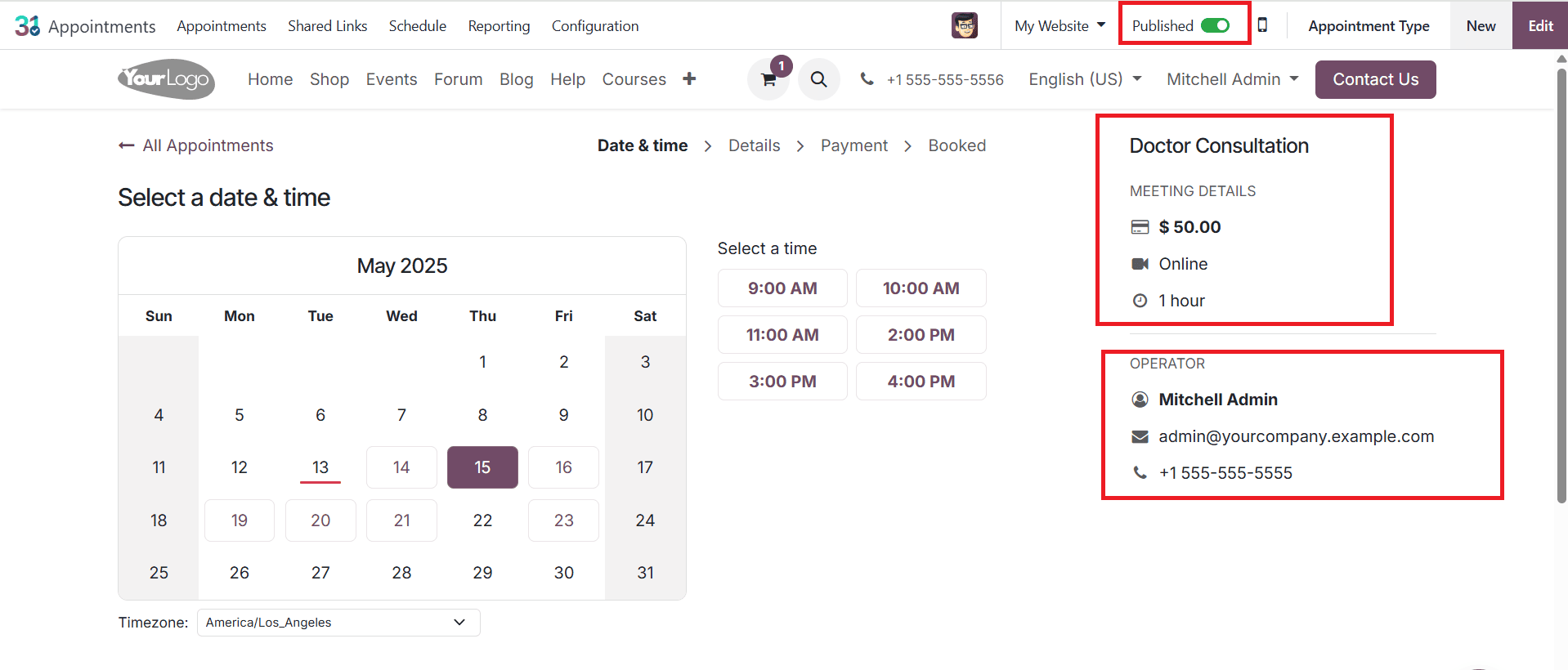 How to Manage a Doctor’s Appointment in Odoo 18 Appointment-cybrosys