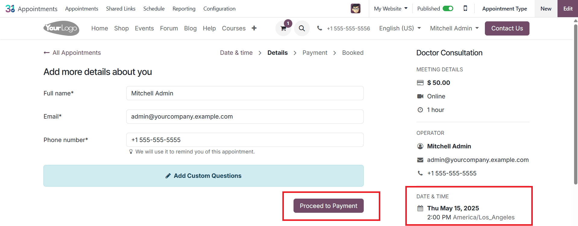 How to Manage a Doctor’s Appointment in Odoo 18 Appointment-cybrosys