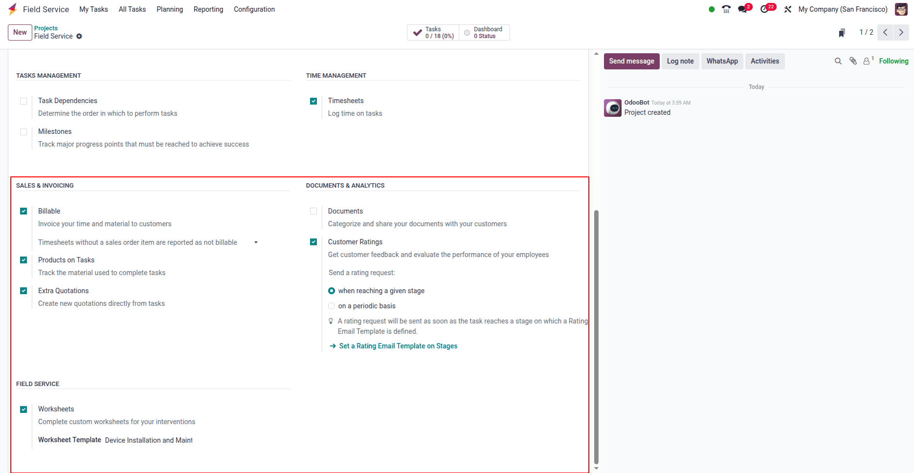 How to Manage a Field Service Project in Odoo 18-cybrosys