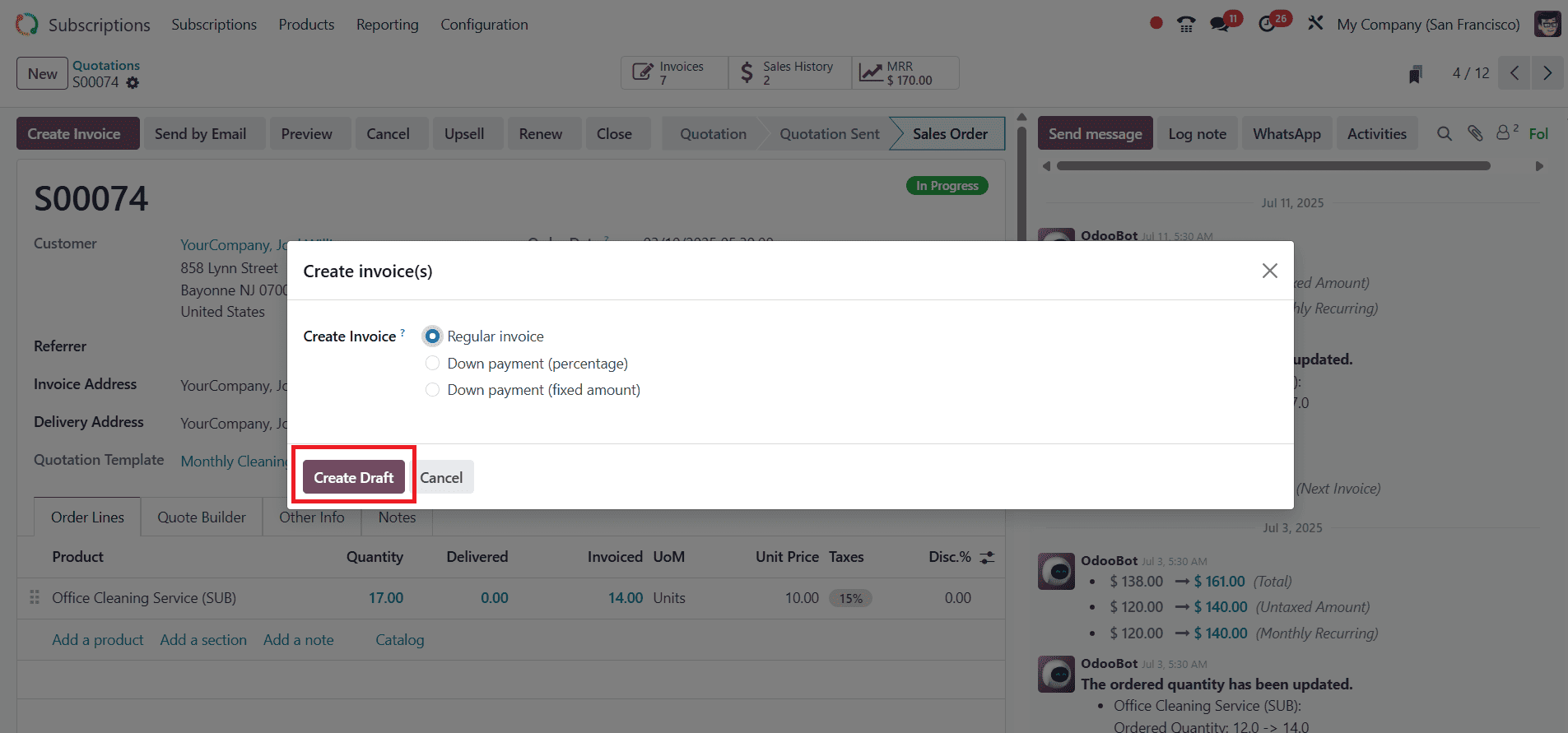 How to Manage a Subscription Renewal in Odoo 18-cybrosys