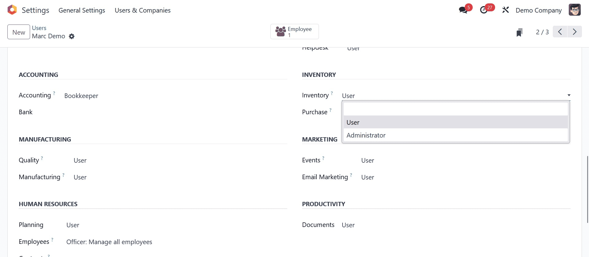 How to Manage Access Rights Using Odoo 17 Inventory-cybrosys