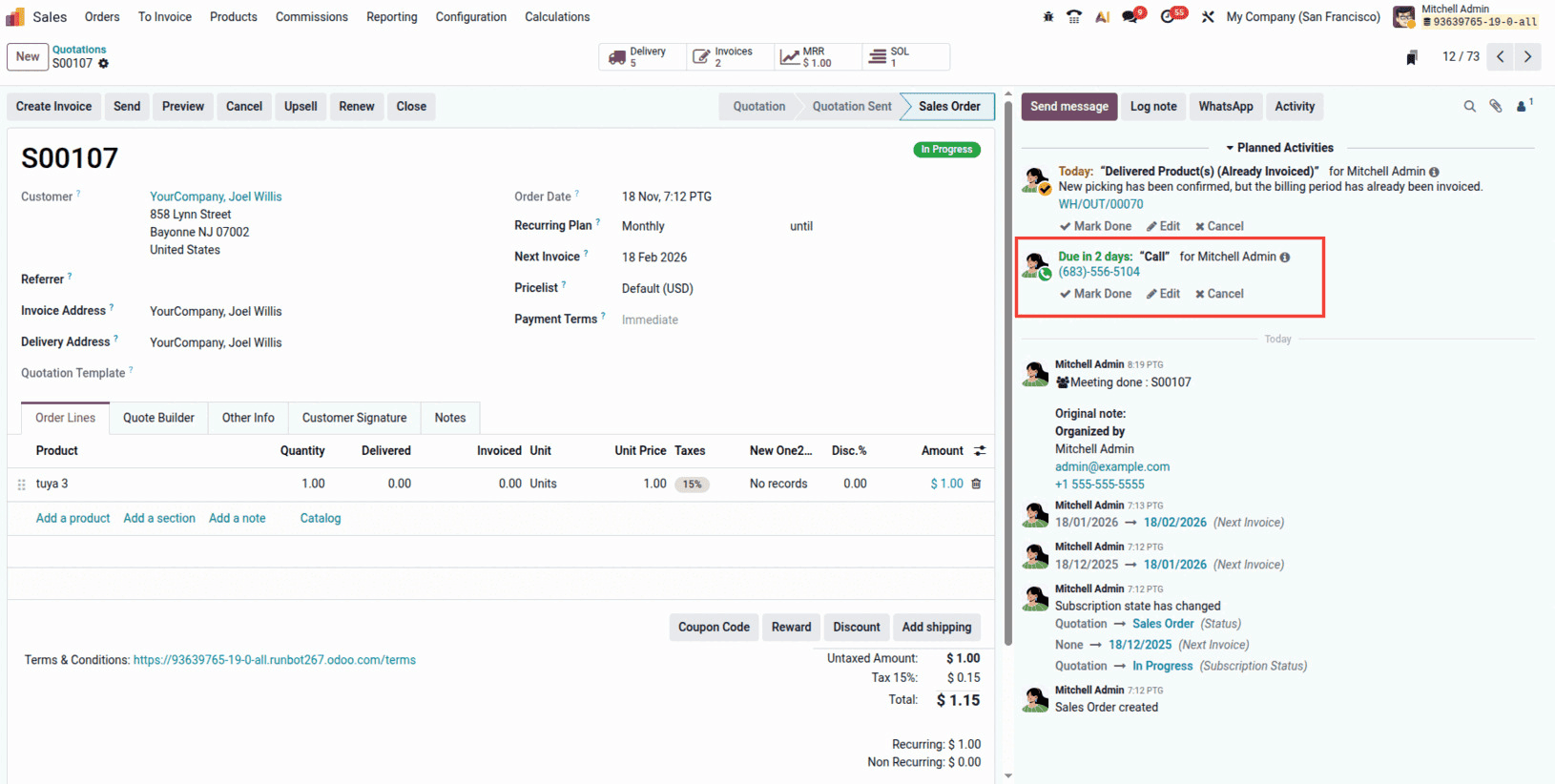 How to Manage Activities in Odoo 19-cybrosys