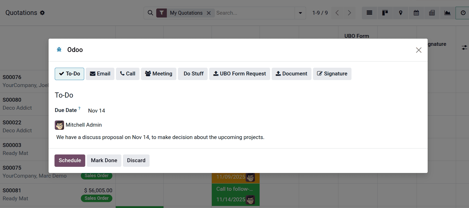How to Manage Activities in Odoo 19-cybrosys