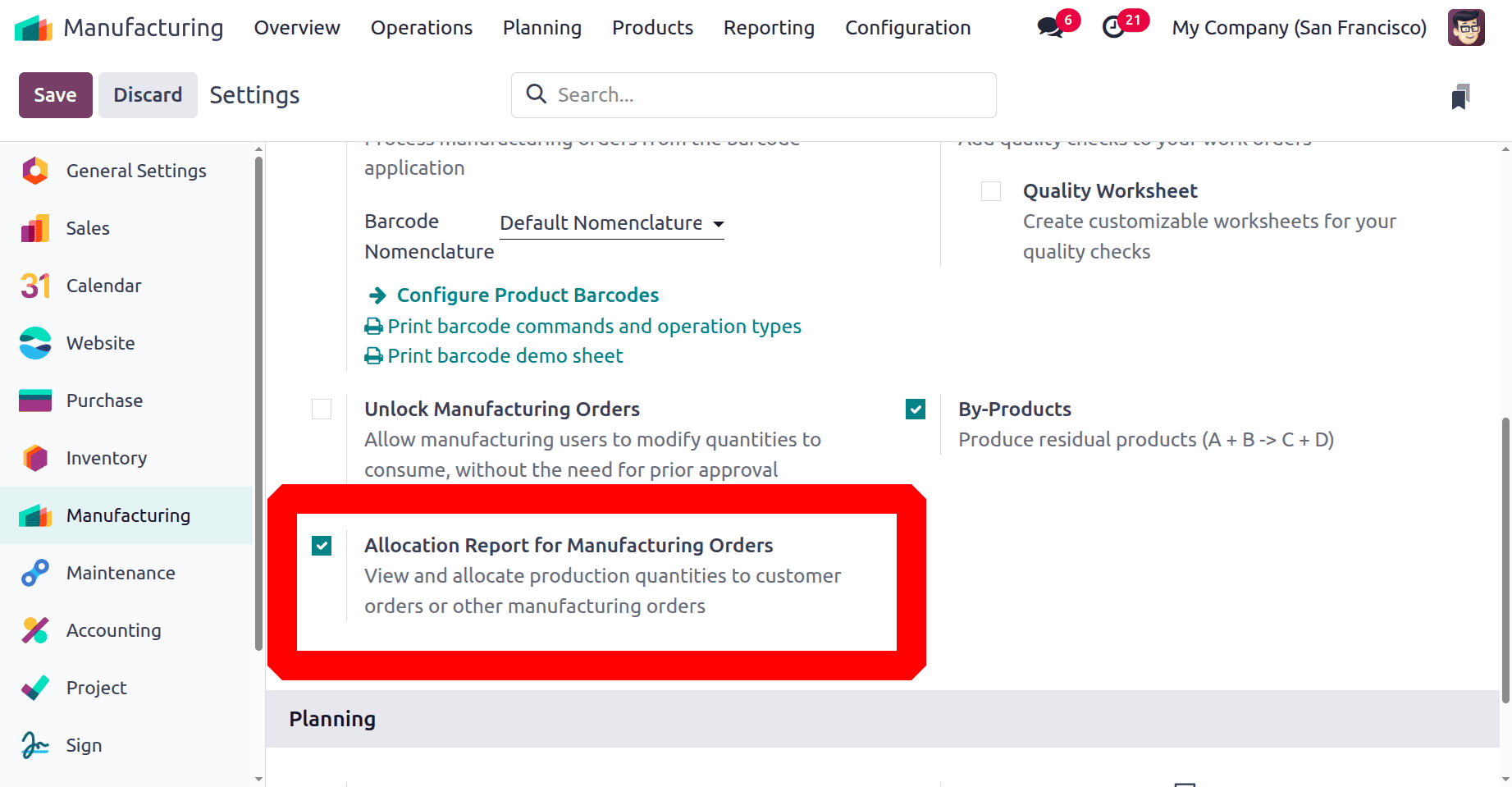 How to Manage Allocation Report for Manufacturing Orders in Odoo 18-cybrosys