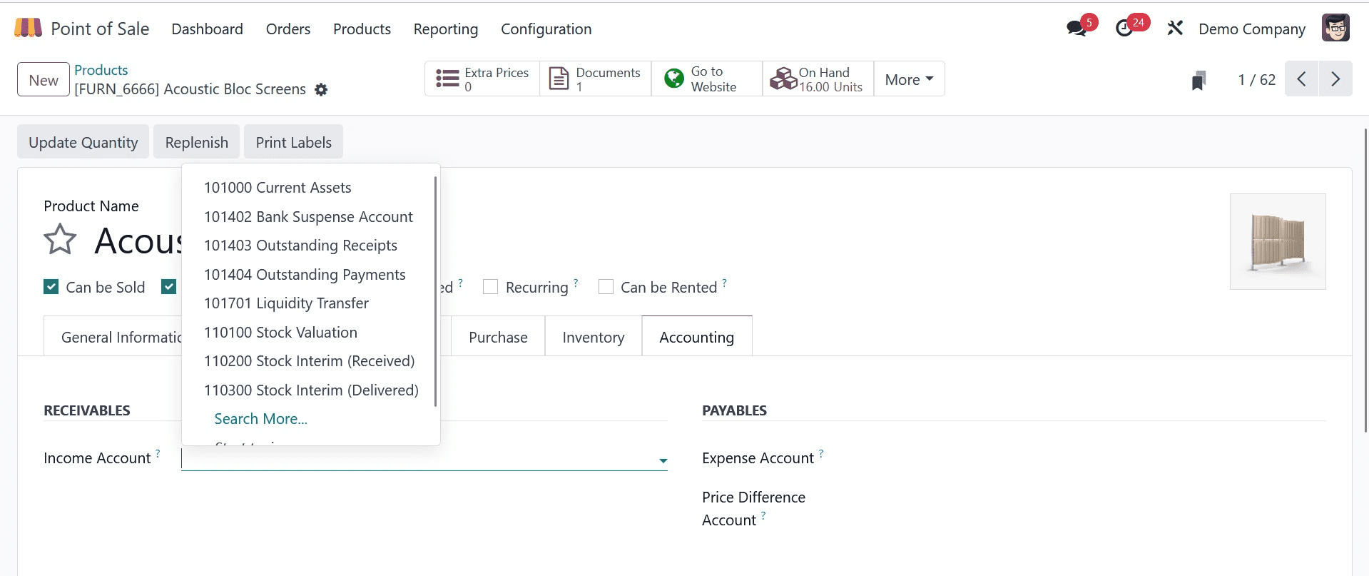 How to Manage, Configuring Accounts & Payment in Odoo 17 POS-cybrosys