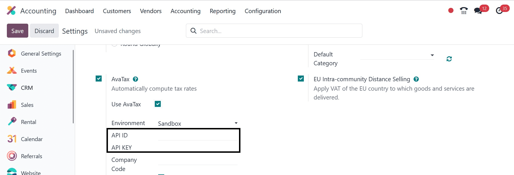 How to Manage Avatax in Odoo 17 Accounting-cybrosys