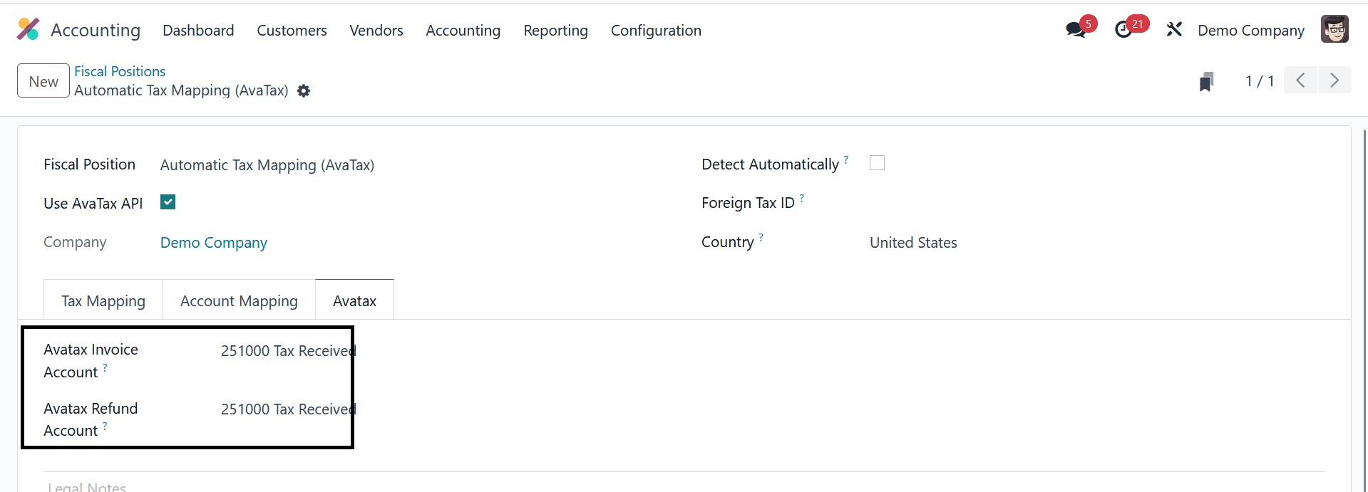 How to Manage Avatax in Odoo 17 Accounting-cybrosys
