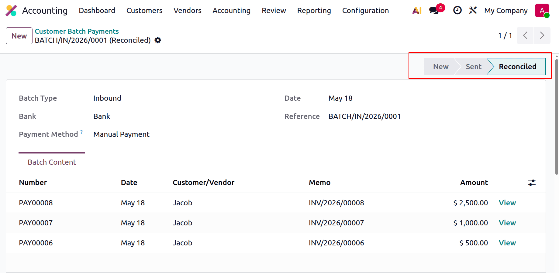 How to Manage Batch Payments and Reconciliations in Odoo 19-cybrosys