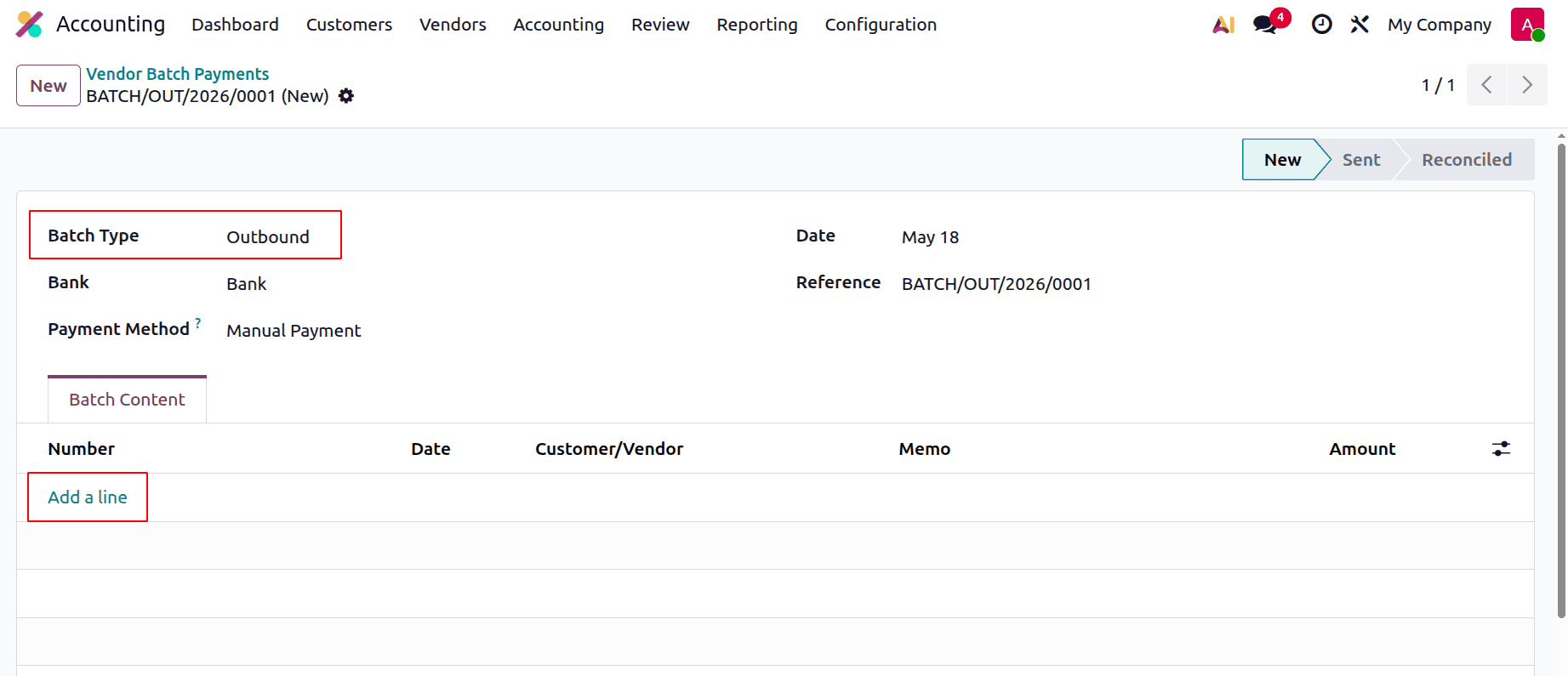 How to Manage Batch Payments and Reconciliations in Odoo 19-cybrosys