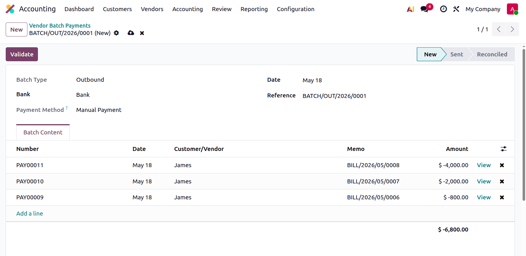How to Manage Batch Payments and Reconciliations in Odoo 19-cybrosys