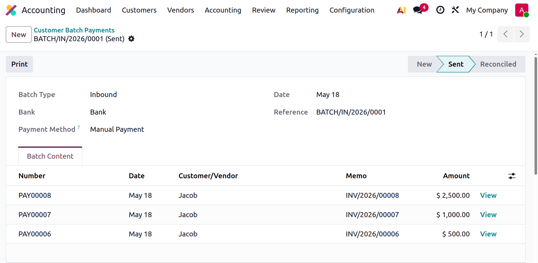 How to Manage Batch Payments and Reconciliations in Odoo 19-cybrosys