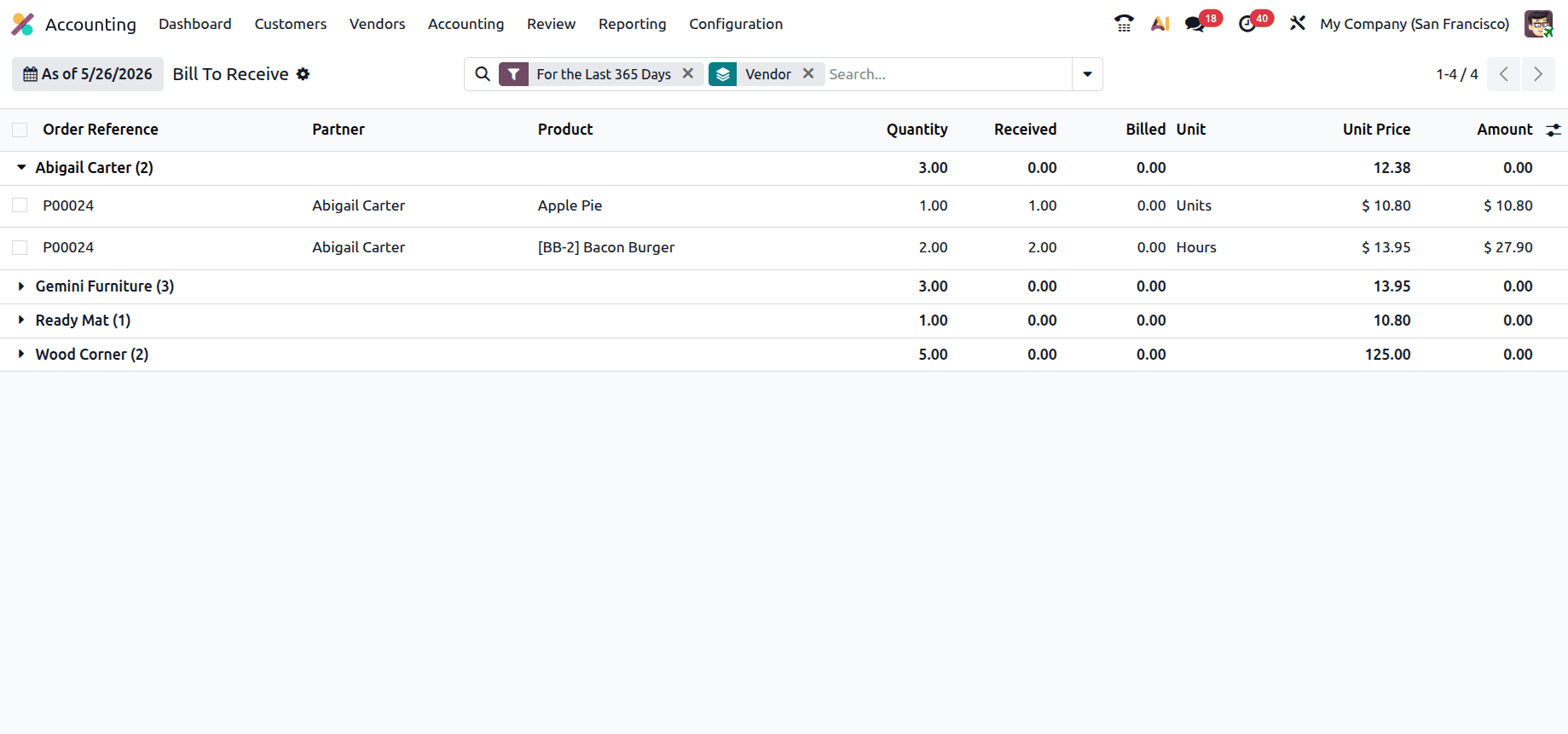 How to Manage Bill to Receive and Billed Not Received in Odoo 19-cybrosys