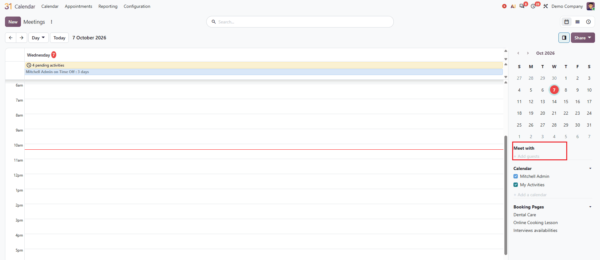 How to Manage Calendar Privacy and Availability in Odoo 20-cybrosys