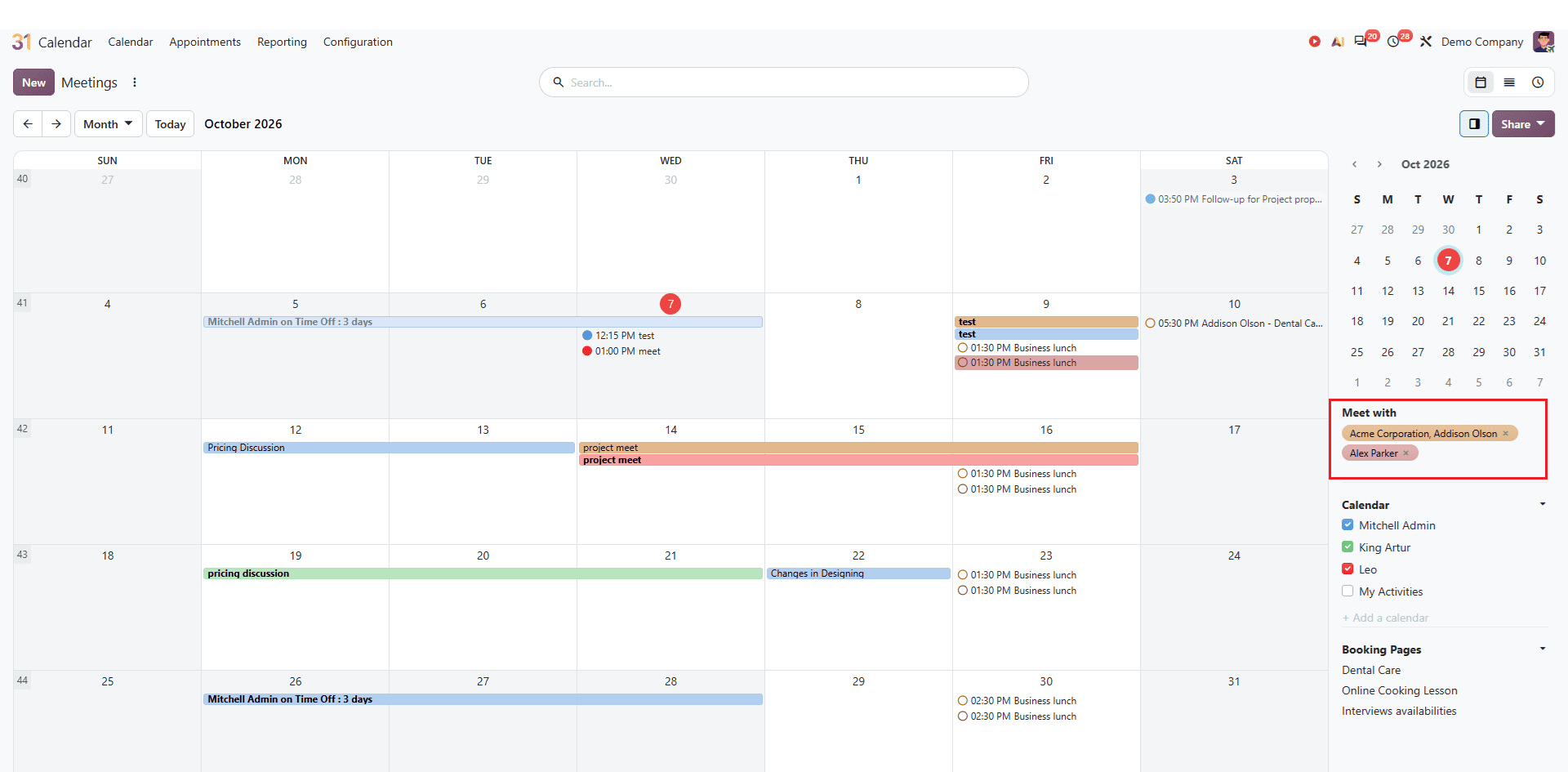 How to Manage Calendar Privacy and Availability in Odoo 20-cybrosys