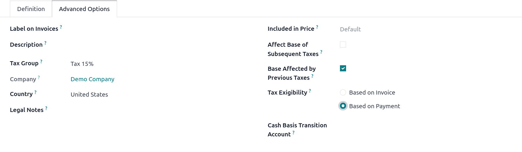How to Manage Cash Basis Tax in Odoo 18 Accounting Module-cybrosys