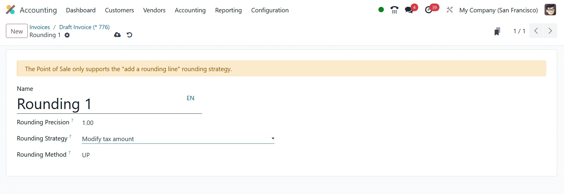 How to Manage Cash Roundings in Odoo 17 Accounting-cybrosys