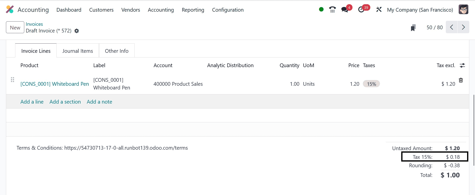 How to Manage Cash Roundings in Odoo 17 Accounting-cybrosys