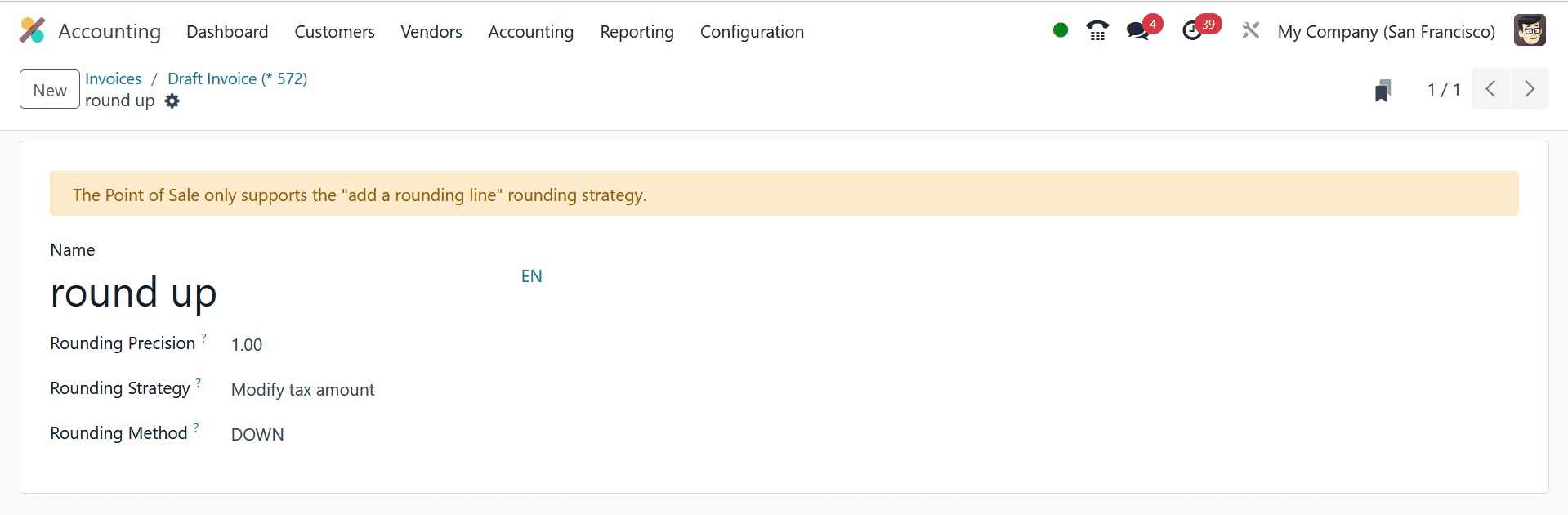 How to Manage Cash Roundings in Odoo 17 Accounting-cybrosys