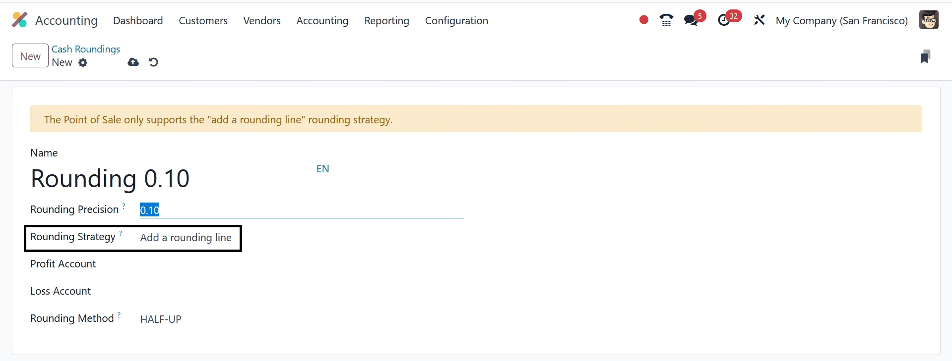 How to Manage Cash Roundings in Odoo 17 Accounting-cybrosys