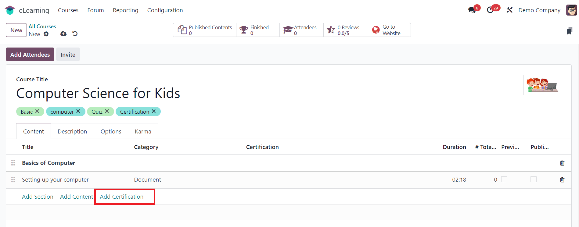How to Manage Certification for Your E-Learning Course in Odoo 17-cybrosys